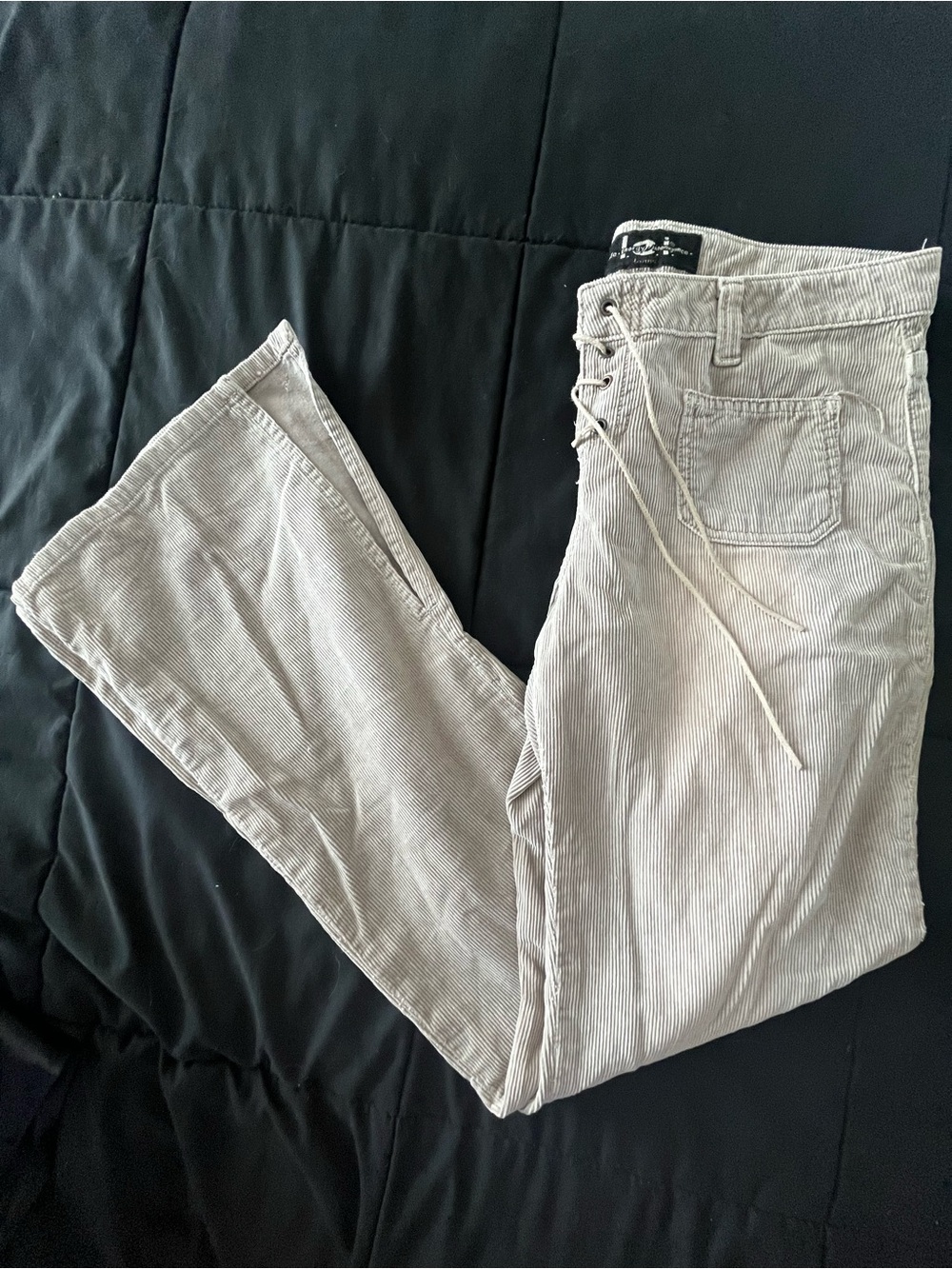 LEI lace up corduroy pants